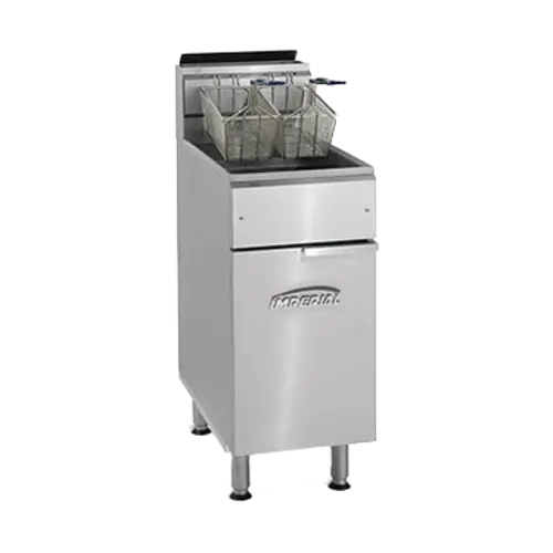 Imperial IFS-40 Gas Fryer - (1) 40 lb Vat, Floor Model, Natural Gas