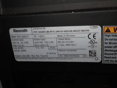 USED REXROTH KSM01.2B071C24NS1HG0SENND7NNFW