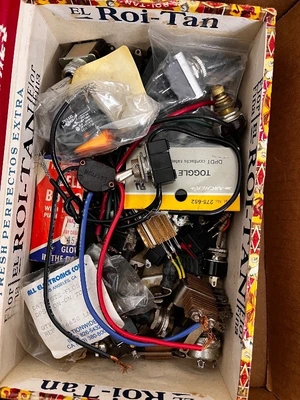 Lot of Vintage Electronics Components, Kits, and Parts Assortment