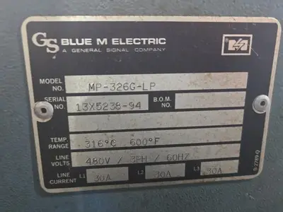 Used BLUE M ELECTRIC MP326GLP Heat Treating Units Ohio US | HGR 24 #1543239