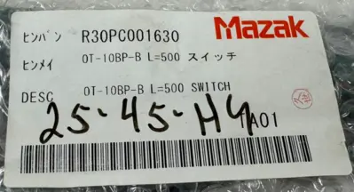 NEW MAZAK R30PC001630 SWITCH 0T-10BP-B L=500