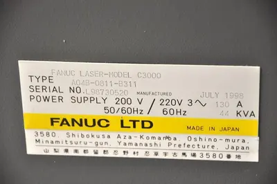 USED FANUC LASER SOURCE 4000 WATT