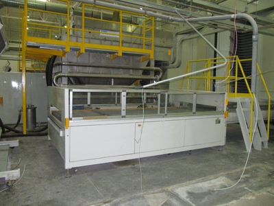Cefla Package of Flat-Line Finishing Machinery, w/ EliSpray Rotary Spray Machines, Curing Ovens, Panel Cleaners, Material Handling, etc.
