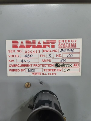 RADIANT ENERGY SYSTEMS E4946 Printing & Converting, dryer | Mark One Machinery (4)