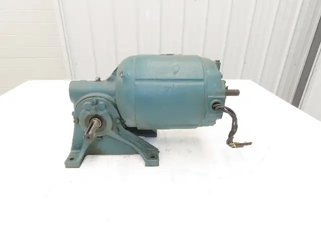 Reliance DC Gearmotor 1/2Hp 95V 83rpm 24:1 Reducer LH Output 56 Fr 30/Min Duty