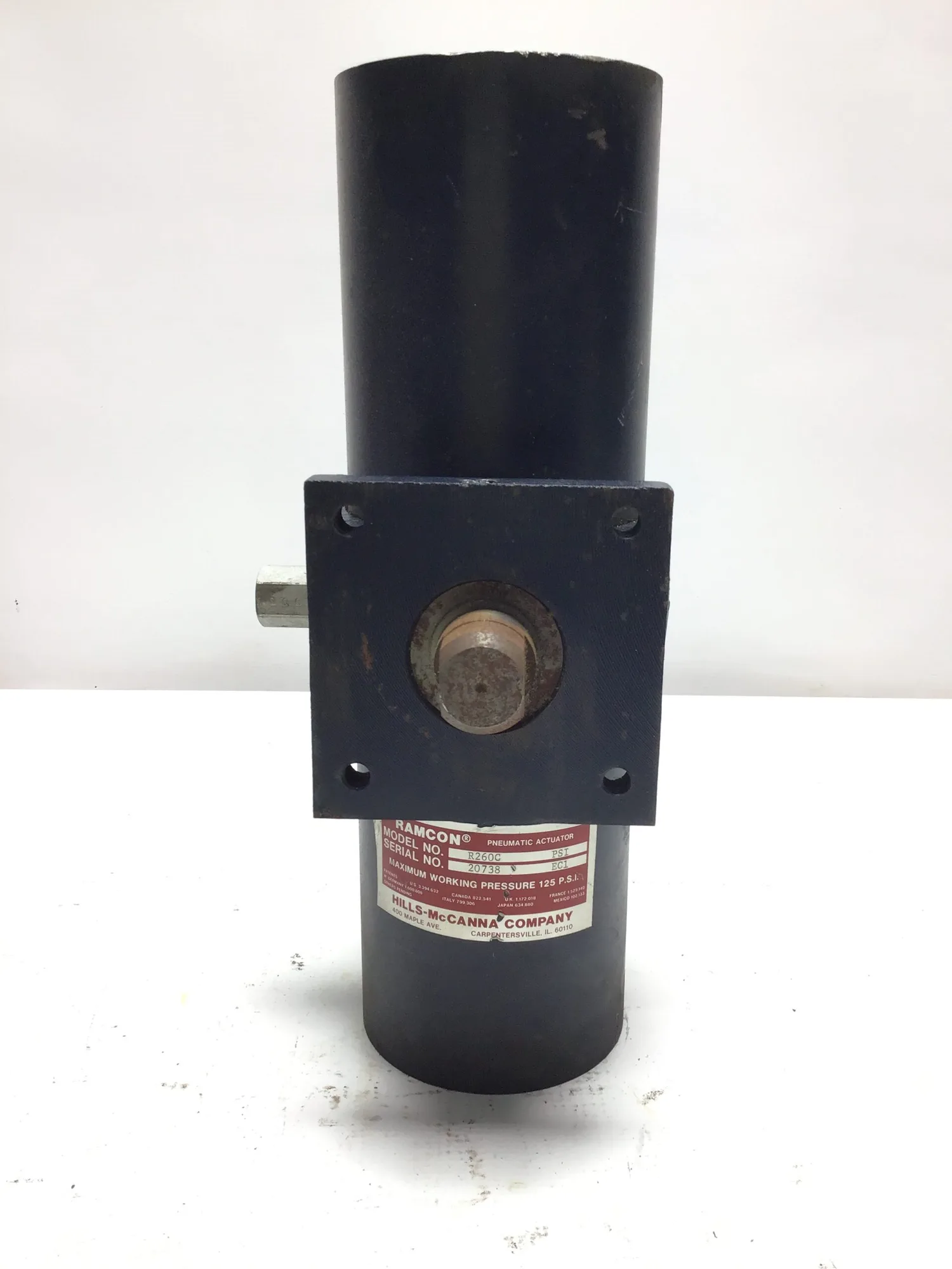 Hills McCANNA Ramcon R260C Pneumatic Valve Actuator 125 PSI