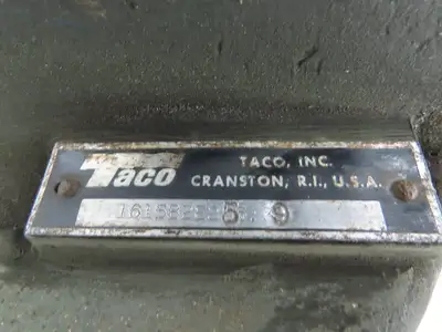 Taco 1615B2E256.9 Bronze Centrifugal Pump 3/4Hp 230/460V 3PH 1.5"Flanged Inline