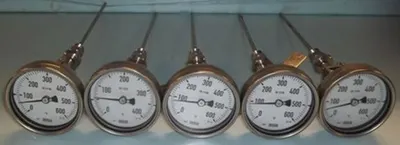 QTY. 5. WIKIA 12" STAINLESS STEEL THERMOMETER 0-60...