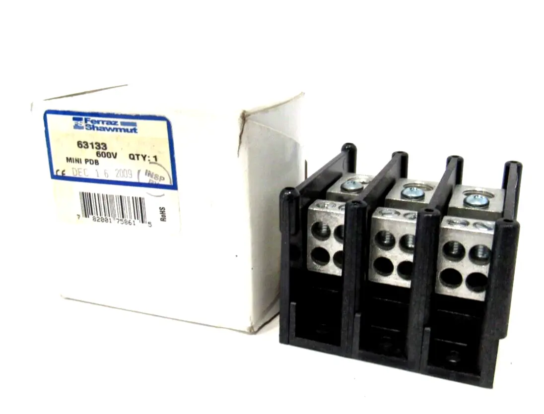 NEW FERRAZ SHAWMUT 63133 MINI POWER DISTRIBUTOR BLOCK