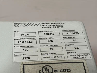 Used 2019 WEIMA WL6 Shredders California US | MachineryMax #1460027