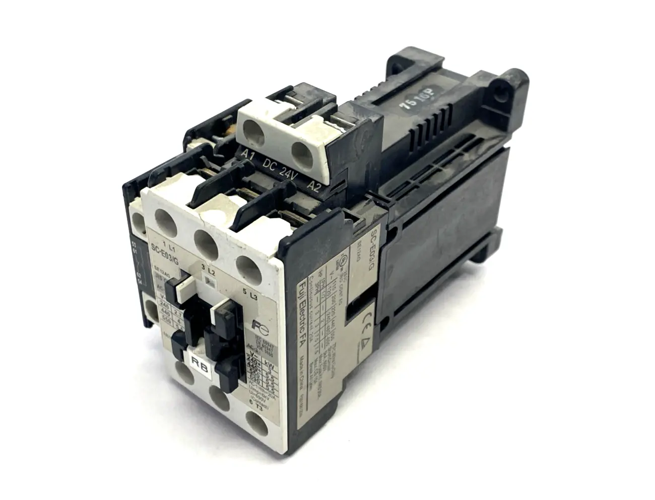 SC-E03/G,SE12AG,SZ1AS1T,SZ-AS1/T | Fuji Electric SC-E03/G Contactor 2VDC SE12AG, SZ-AS1/T Auxiliary Contact SZ1AS1T - Used