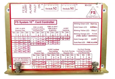USED FIRE SENTRY SYSTEMS 2203-CCA CARD CONTROLLER 2203CCA