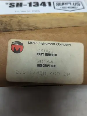 New | in-Stock MARSH W0164 Universal Pressure Meters Ohio US | Surplus Asset Holdings #1226048