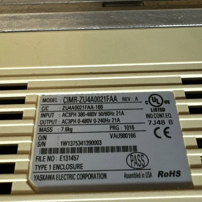USED Yaskawa Z1B1B021PM