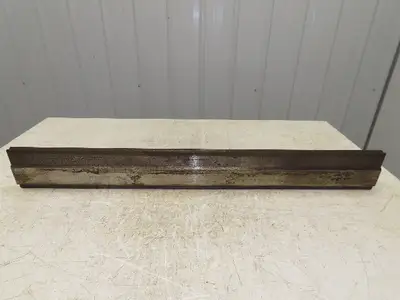 Press Brake Die 35-15/16" Long 90° V 5/16" W 3/16" D 3-3/4" H 1/2" Tang