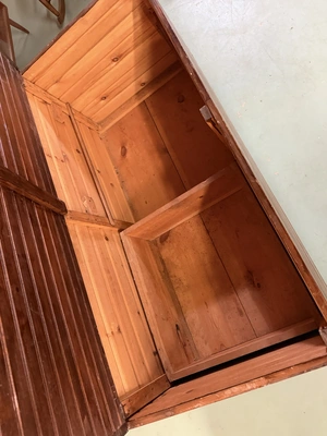 (1) cedar chest, 49.5" x 24" deep x 24" tall.