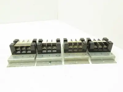 Fanuc Fuji A05B-2408-C092 Circuit Breaker Terminal Block 3-Pole AYBS043 Lot of 4