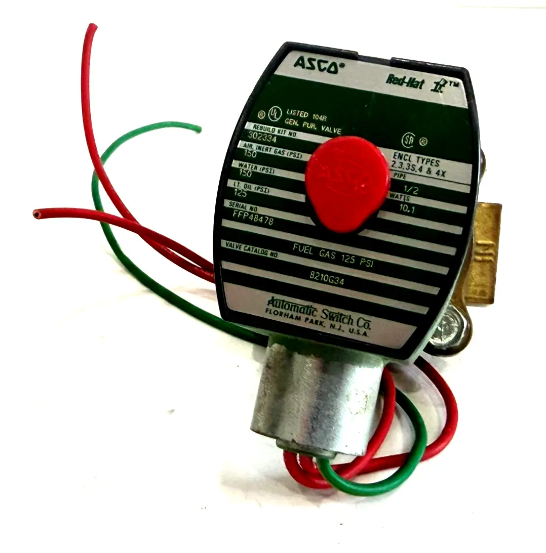 USED ASCO 8210G34 SOLENOID VALVE 120/110 60/50