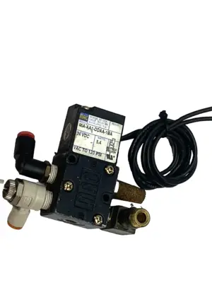 Used MAC Solenoid Valve 4-Way Double 24VDC NPTF 1/8 Solenoid Valves Michigan US | Maverick Industrial Sales #1402162