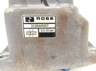 NEW ROSS CONTROLS 3126A4007 MANUAL VALVE