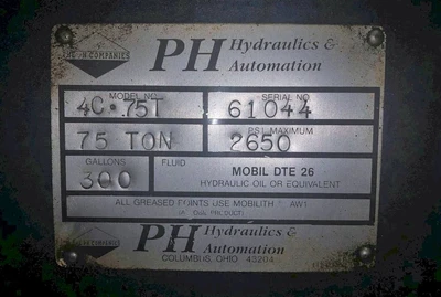USED 1996 PHOENIX PHOENIX 4C-75T PRESS