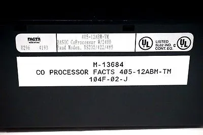 NEW FACTS ENGINEERING 405-12ABM-TM BASIC CO PROCESSOR 40512ABMTM