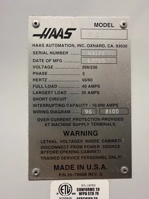 2005 HAAS VF-2D Vertical Machining Centers | GMT (14)