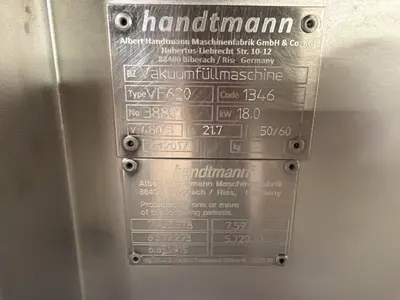 Used HANDTMANN VF 620 Stuffers (Food) Illinois US | M&M Equipment Corp. #1335505