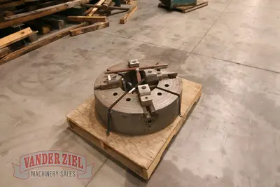 Warner & Swasey 4 Jaw 28" Chuck, 12" Spindle Bore