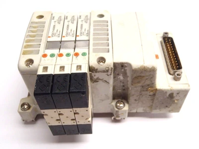 VQC1400N-5 | SMC Manifold Assembly W/  Press 0.1-0.7MPa - Used