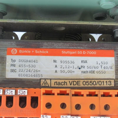 USED BURKLE + SCHOCK DUGR4041