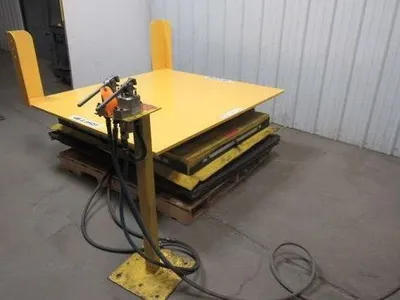 KNIGHT 4000 LB 2 Ton Air Pneumatic Lift & Tilt Table 57x52" Top 35 Deg Tilt