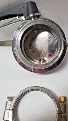 304L 4" AISI 423/11 MANUAL 2 POSITION BUTTERFLY VALVE Stainless Steel