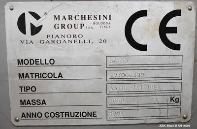 Used MARCHESINI BA100 Cartoners Horizontal Load - Automatic Load Illinois US | Aaron Equipment #87017