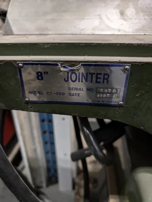 Canwood CT200 8″ Jointer Machine