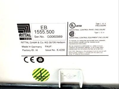 USED RITTAL E‑BOX WALL MOUNT ENCLOSURE EB SERIES