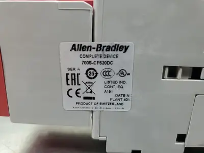 ALLEN BRADLEY 700S-CF620DC GuardMaster Contactor, 600VAC, 20A. 4E-21