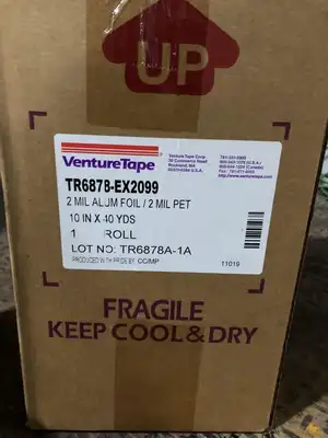 3M VentureTape TR6878-EX2099 Super Conductive Aluminum Foil Tape 10inx40yds-NIB