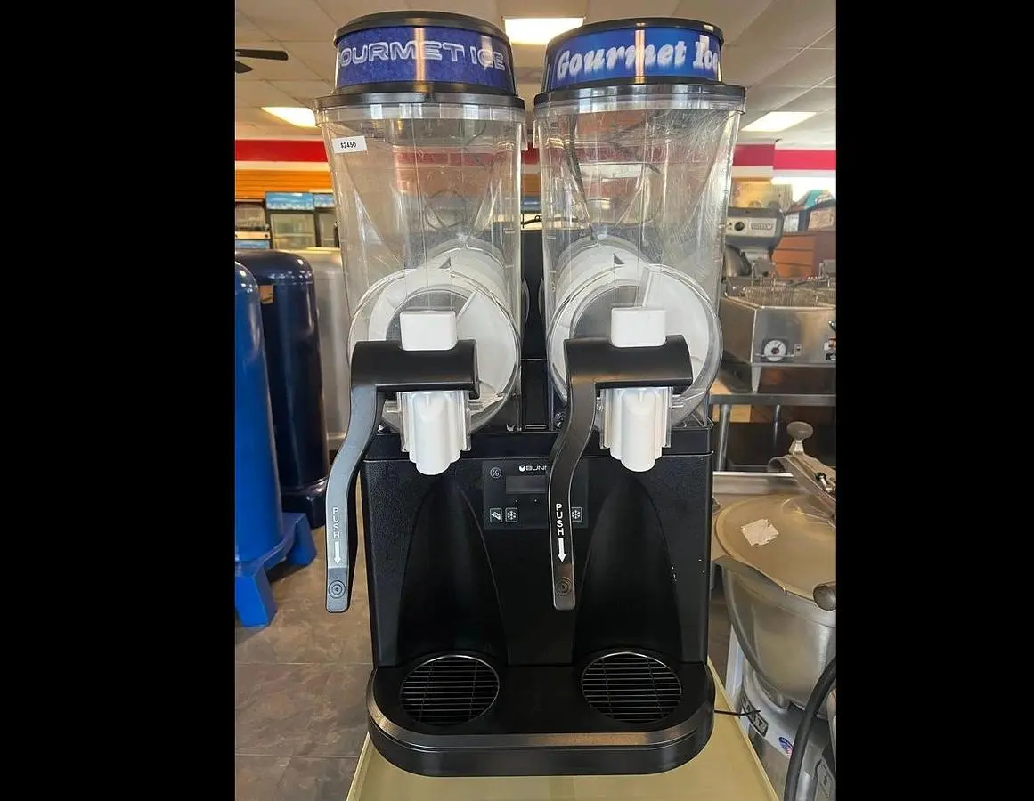 Bunn 58000.0120 Ultra NX Black Double 3 Gallon Slushy Machine - 120V