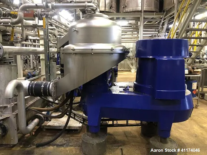 Used ALFA LAVAL BRPX 417XGV-71C-50 Disc Automatic Centrifuges Illinois US | Aaron Equipment #84604