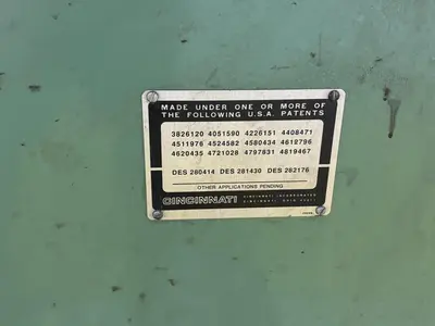 10' X 3/8" CINCINNATI MODEL #375X10 HYDRAULIC SHEAR: STOCK #22818