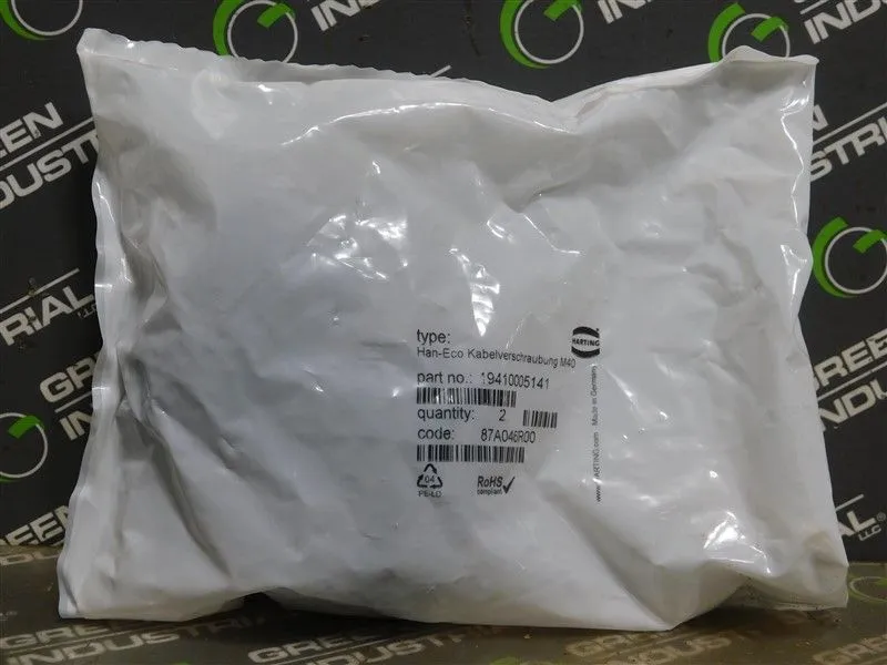 Bag of 2 Harting 19410005141 Han-Eco Cable Glands 87A046R00 New