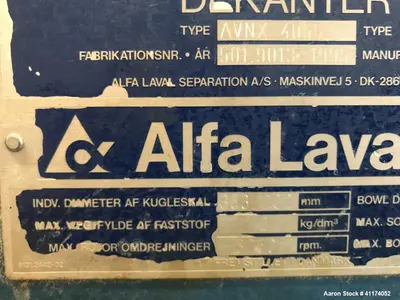 USED ALFA LAVAL AVNX 4055