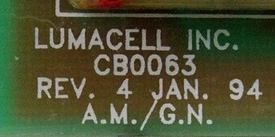 USED LUMACELL CB0063 CIRCUIT BOARD