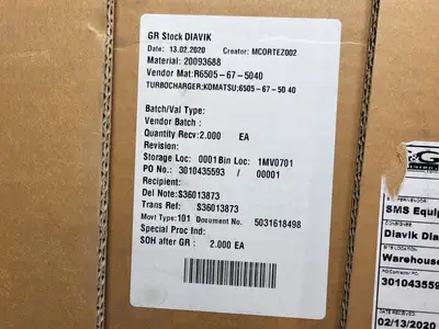 Turbocharger 6505-67-5040