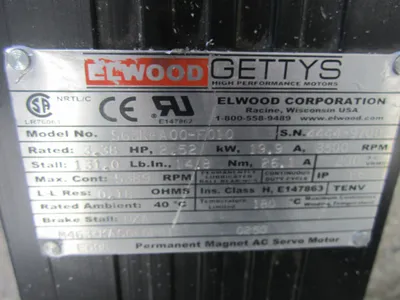 New Elwood Gettys S63K-A00-F010 Motor S63KA00F010