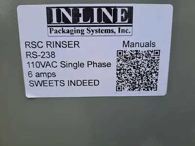 USED INLINE PACKAGING SYSTEMS RSC RINSER