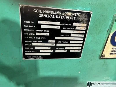 Used COOPER WEYMOUTH PETERSON 4.5R-24 & SE24C Coil Reels and Straighteners Michigan US | S & G Press and Machinery Sales #1352449