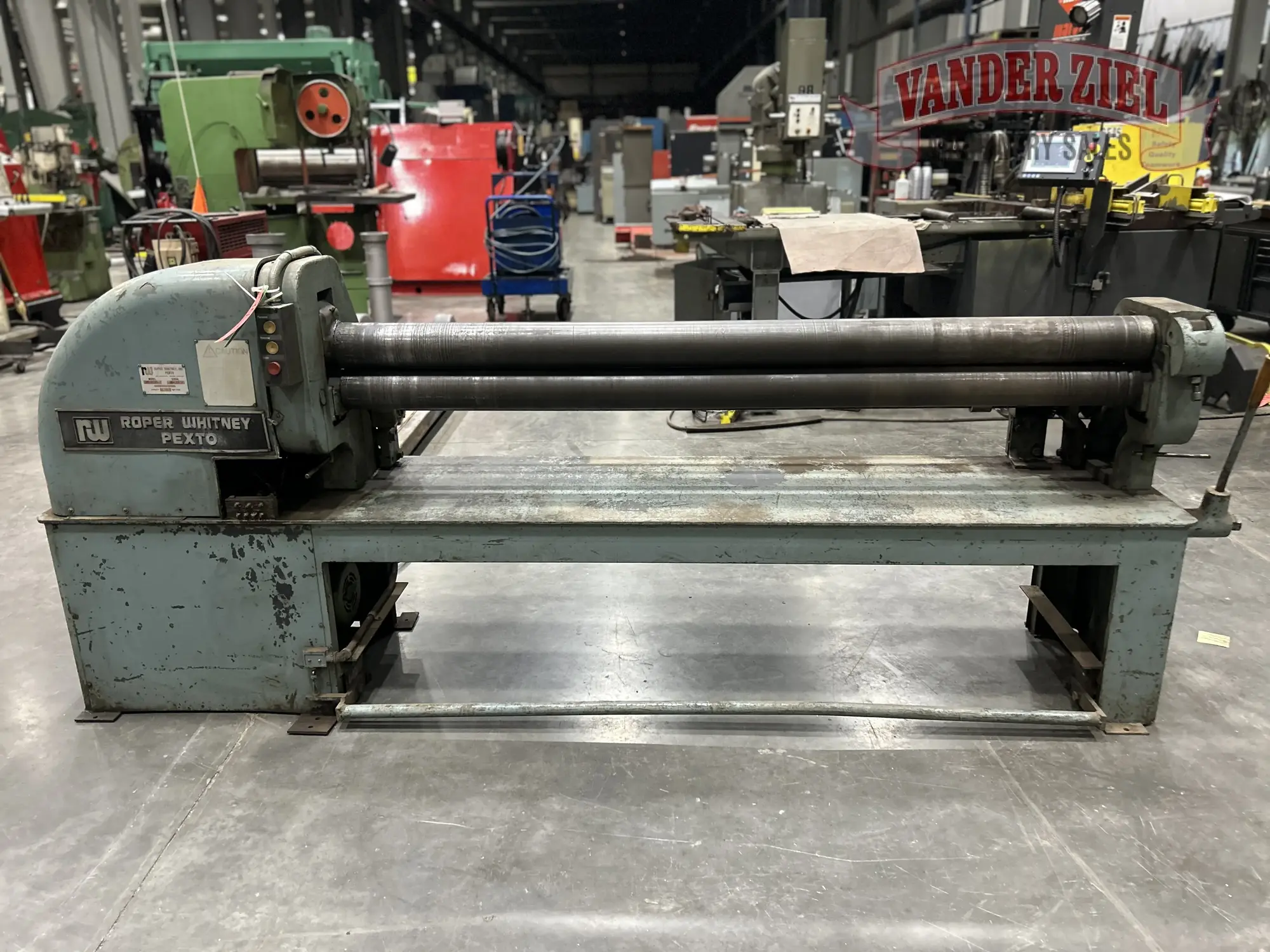 Used ROPER WHITNEY PF 4-74 Plate Bending Rolls including Pinch Michigan US | Vander Ziel Machinery Sales #483021