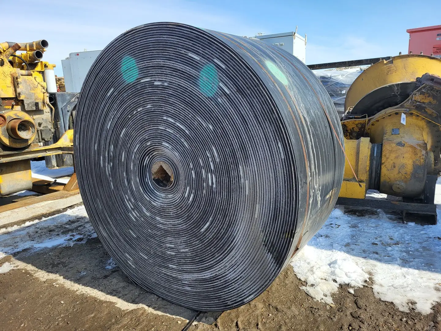30" x 550ft. Conveyor Belting 3-Ply, 1/4 x 1/16in